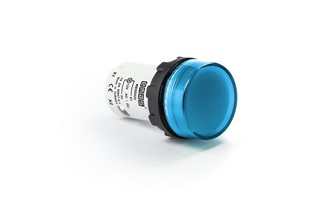 MB Series Plastic with LED 12V AC/DC Blue 22 mm Pilot